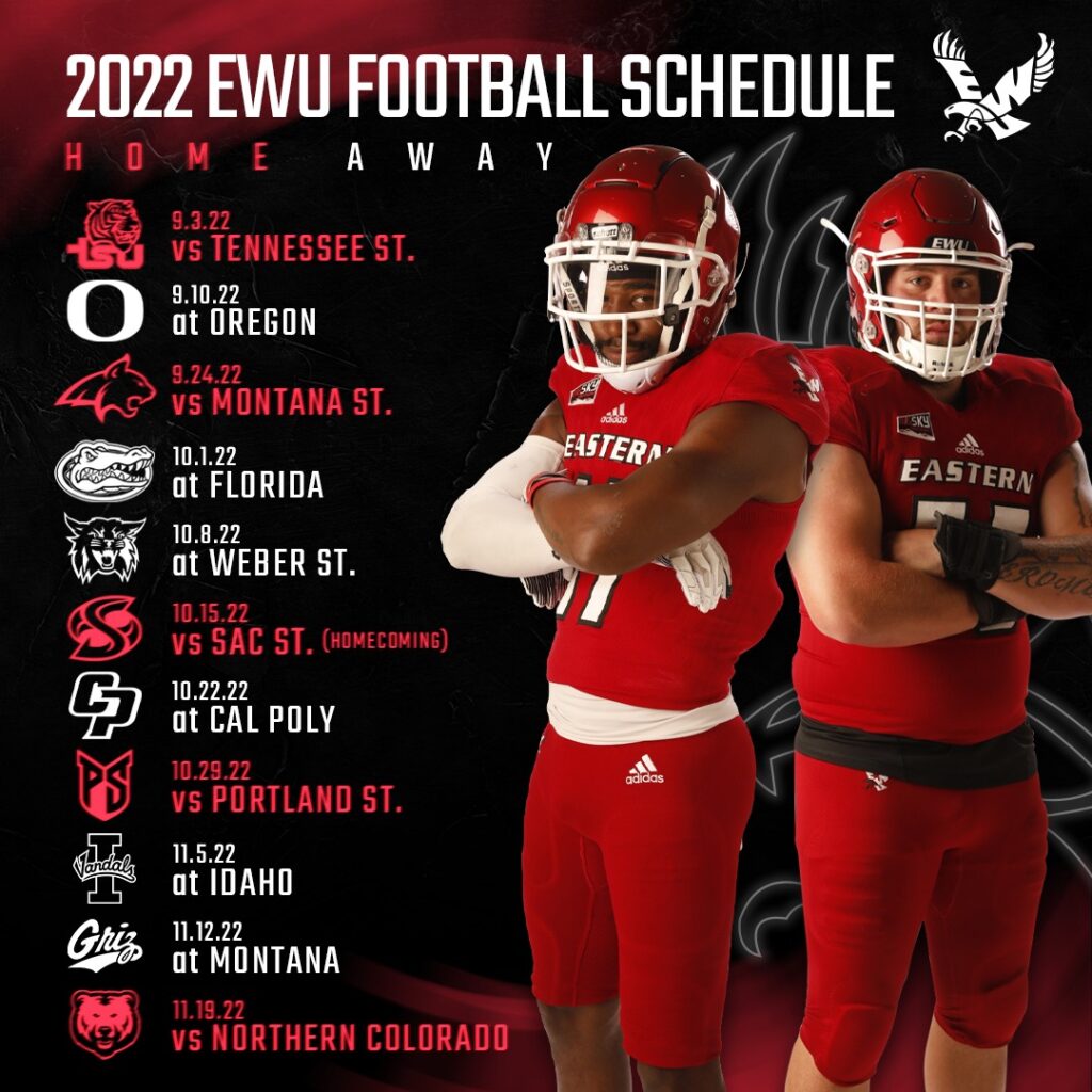 Montana State University Football Schedule 2022 Red Zones On The Road - Eastern Washington University