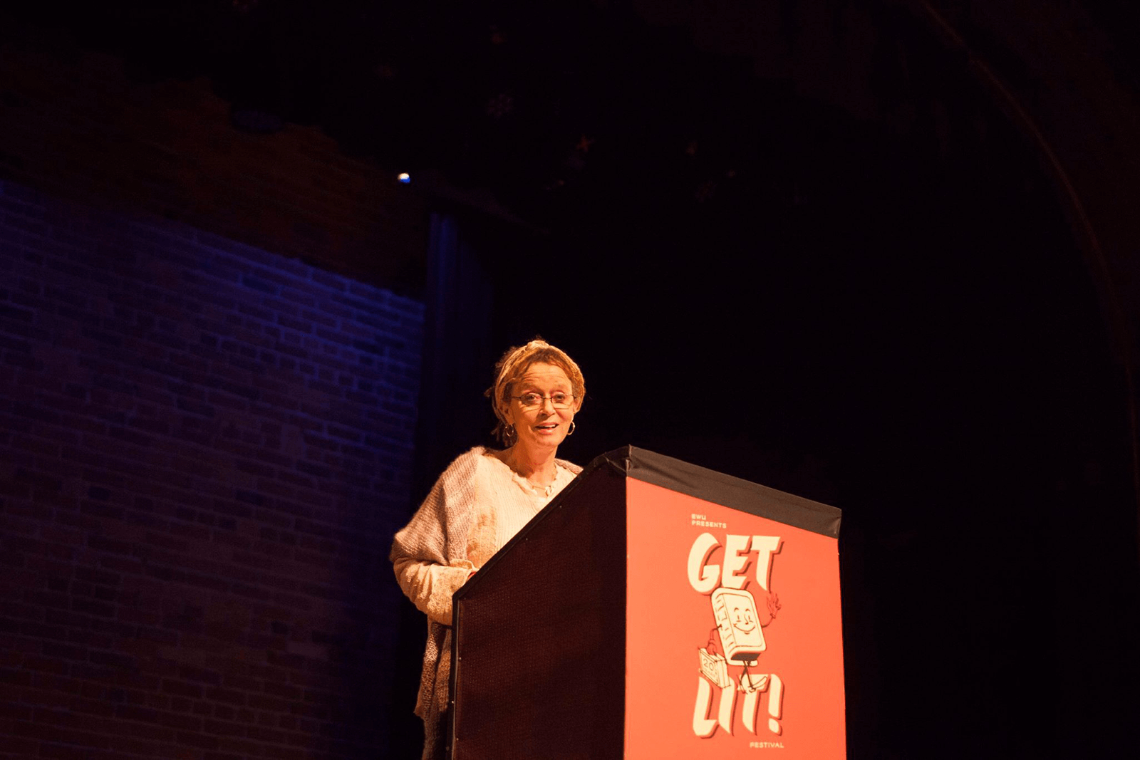 Anne Lamott speaking at Get Lit!