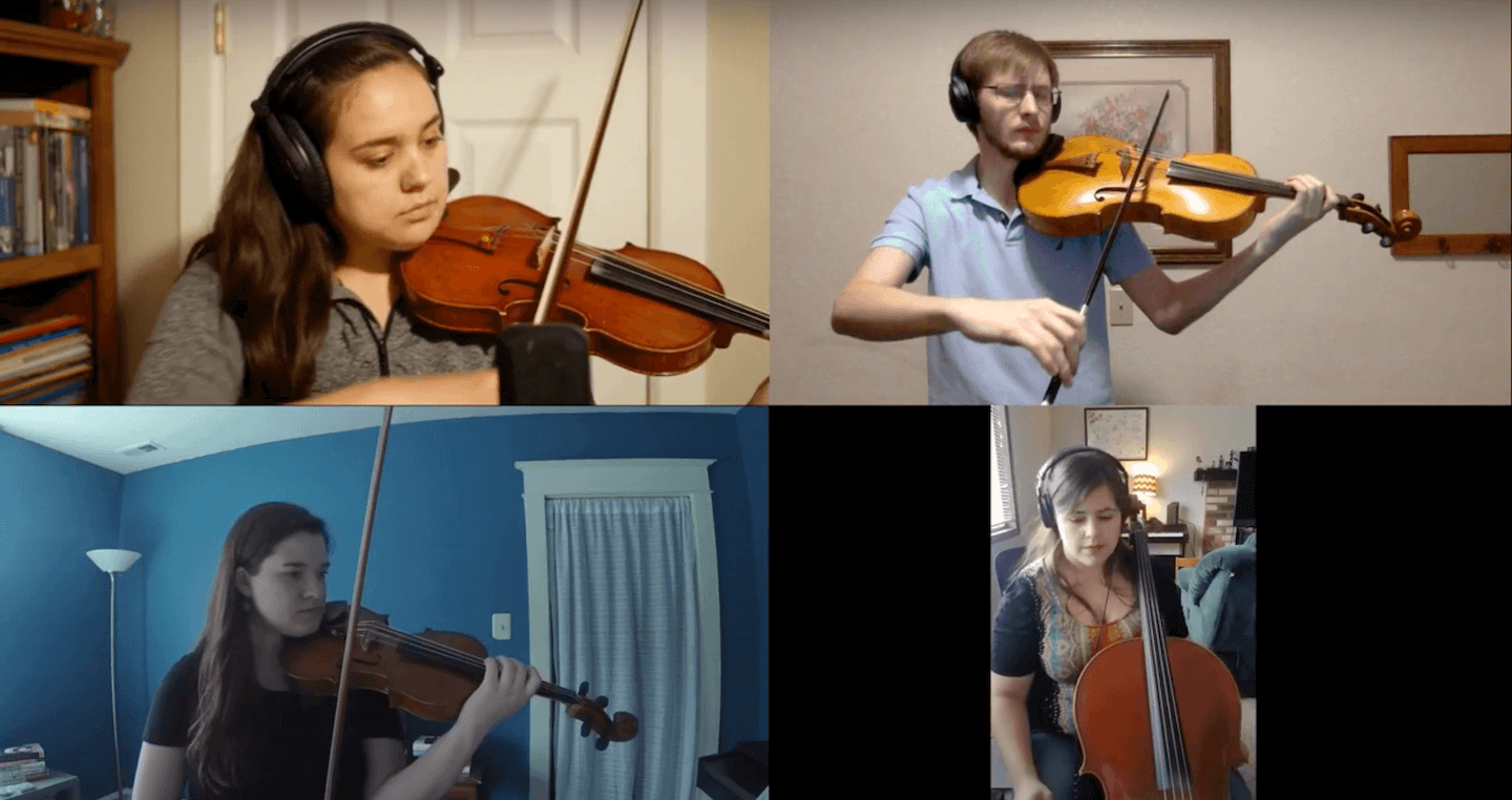 Alumni musicians perform at home