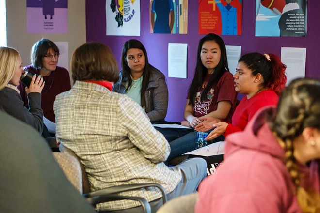 EWU students and community members discuss immigration during and Activist in Residence workshop