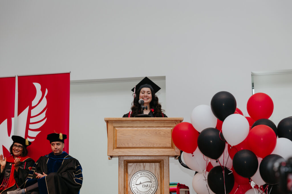 Chicanx Studies Graduation 2023 student speaker, Naydelin Olalde Hernandez