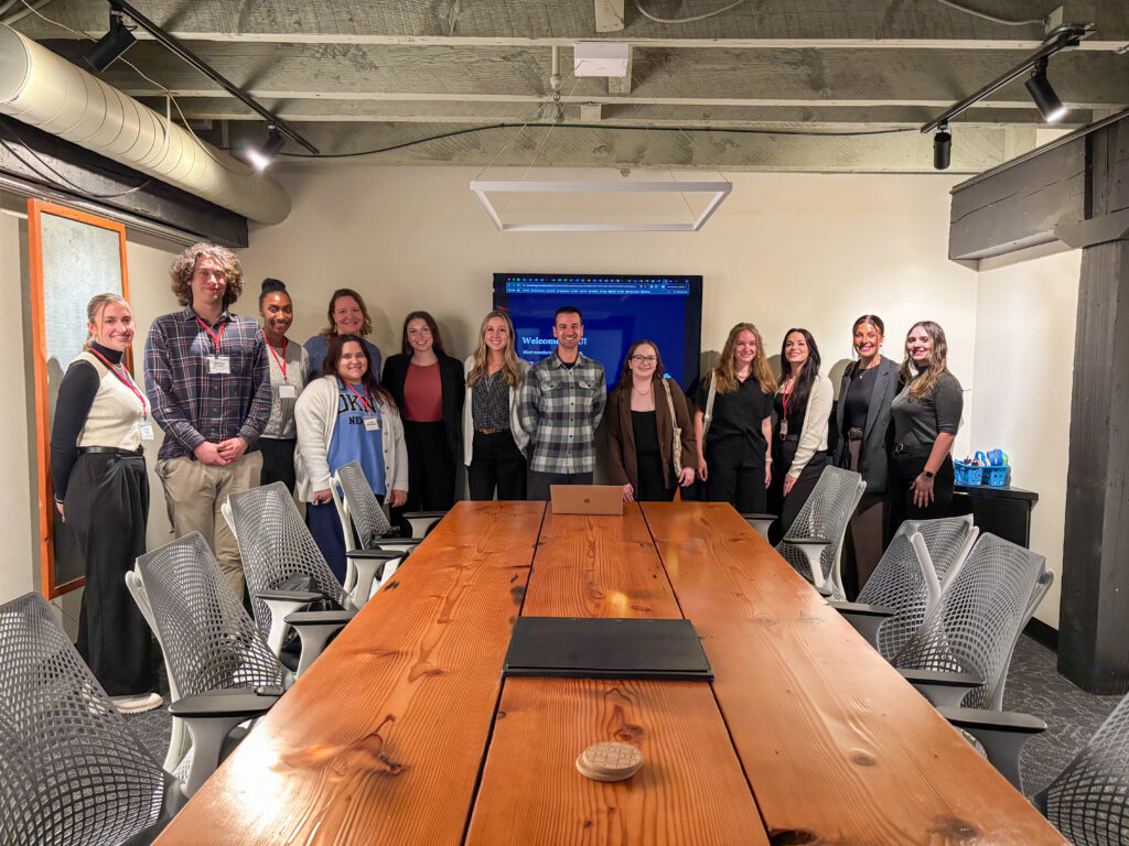 PRSSA club members on the 2025 Pro-Tour.