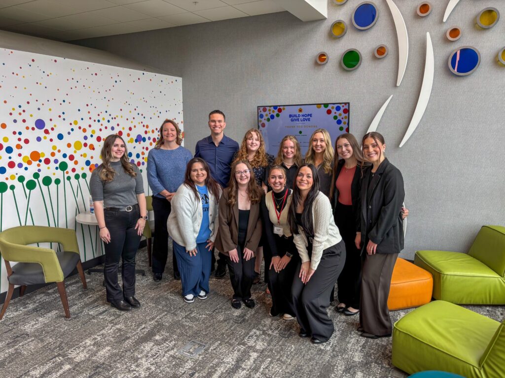 EWU PRSSA club members at an industry networking event