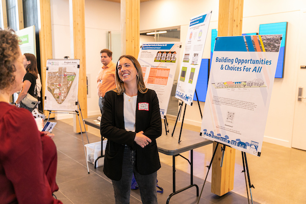 An EWU urban regional planning student presents her research