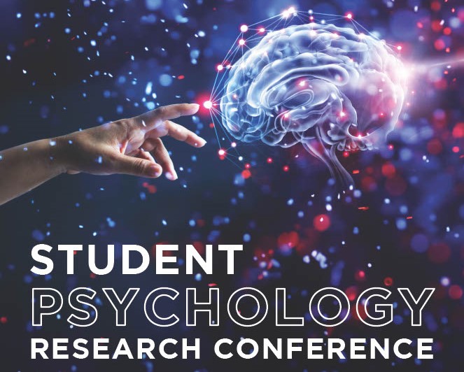 banner that says "Student Psychology Research Conference."