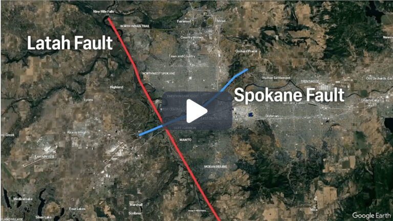 map image of fault lines