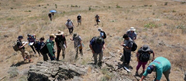 geoscience students in the field