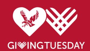Giving Tuesday banner with eagle logo