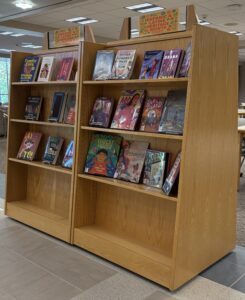 Photo of Hispanic & Latine Heritage Month book display in JFK Library