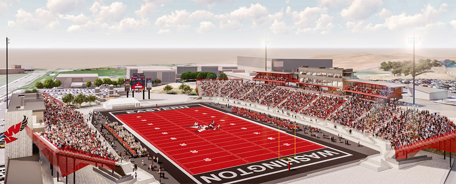 Rendering of the proposed stadium renovation