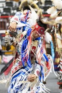 A young dancer at a recent EWU Spirit of the Eagle Powwow.