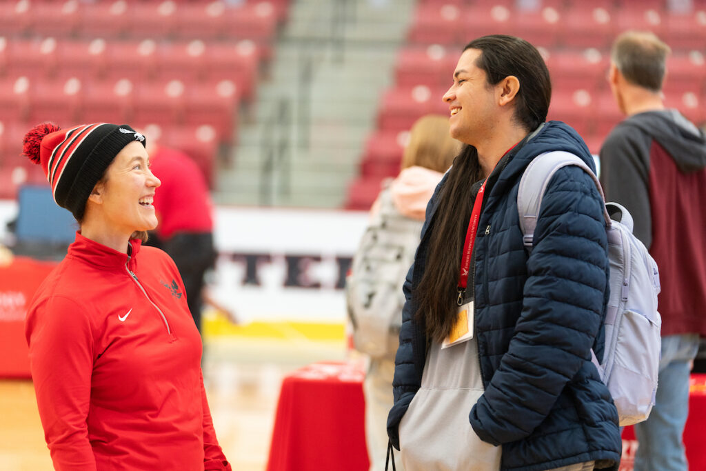 Aspire mentees with their mentors at the EWU Recreation Center