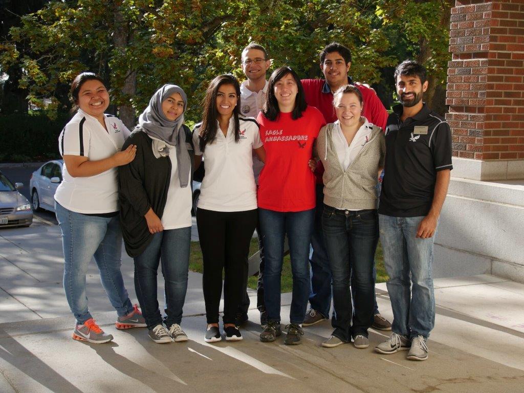 Photo: Saudi students with EWU advisors