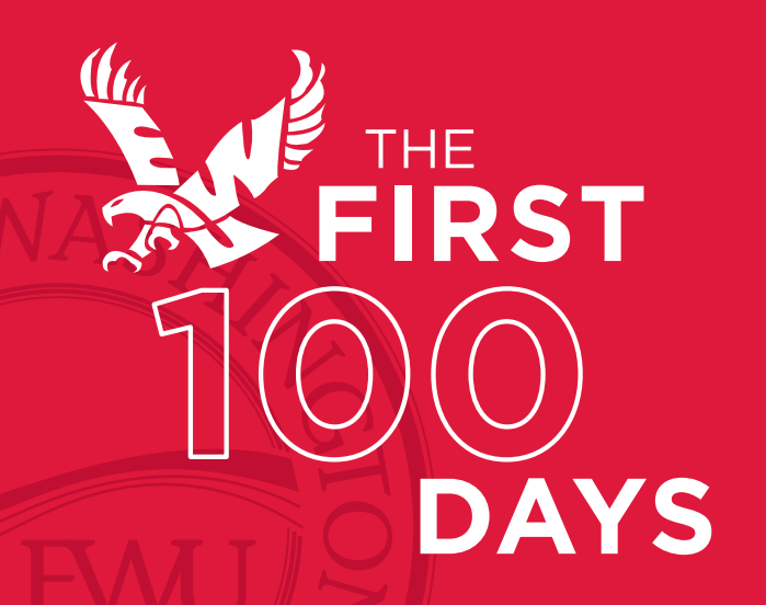 The First 100 Days graphic