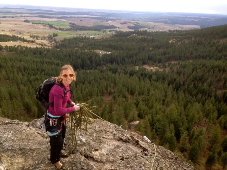 Anna Dvorak scenic outdoors portrait while hiking