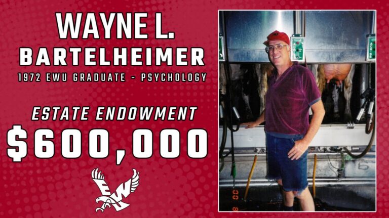 1972 ewu graduate - psychology - estate endowment $600000
