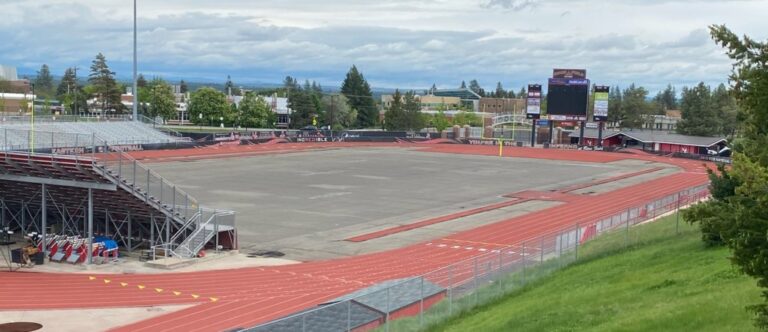 football field during renovation