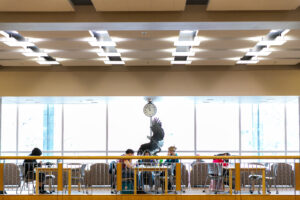 Students study in the Eastern Washington University JFK Library.