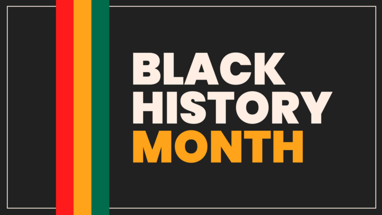 Black History Month graphic.