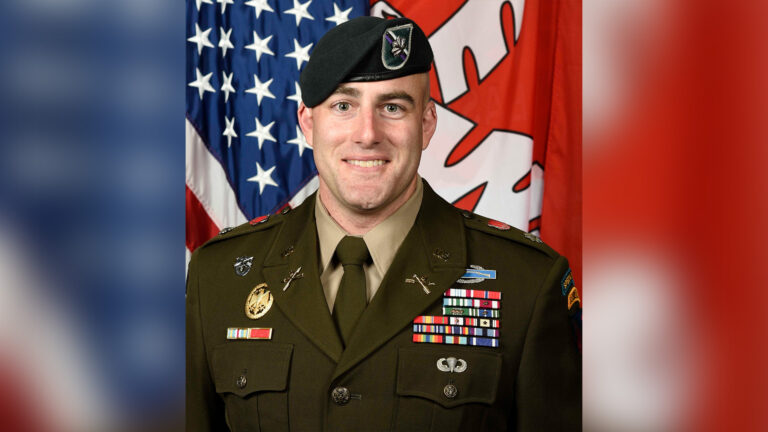 Photo of Thomas Hammerle in uniform.