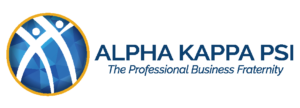 Alpha Kappa Psi logo.