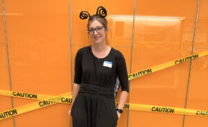 Ashley Lamm in costume.