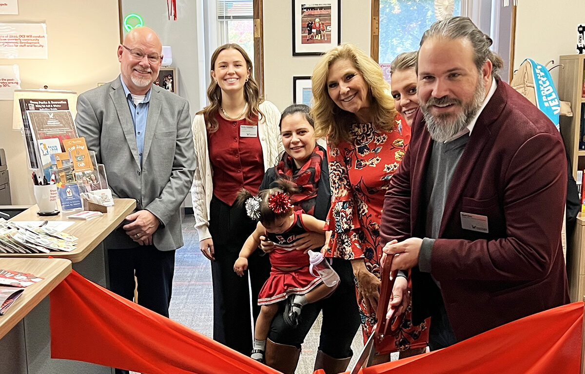 Ribbon cutting ceremony.