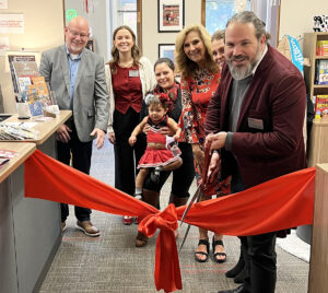 Ribbon cutting ceremony.