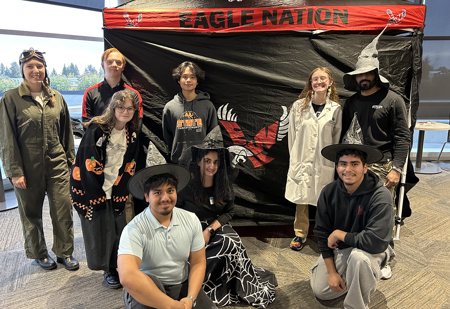 Lava Lamp Crew of 9 students