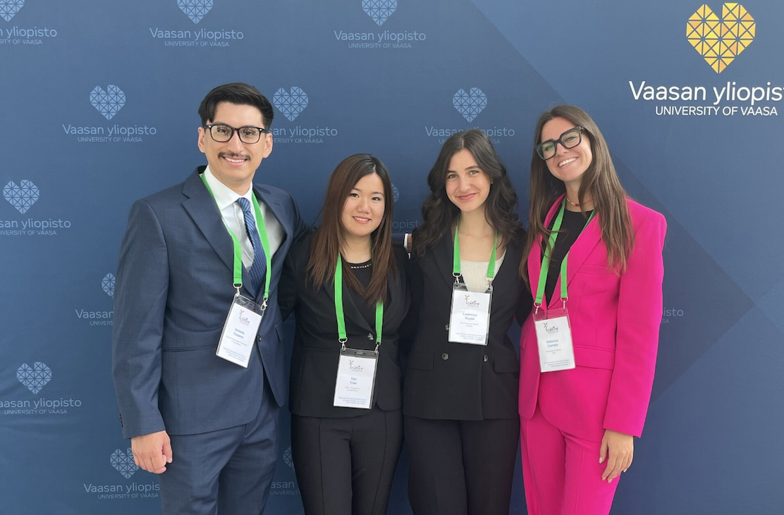 EWU's Antonio Cazarez is pictured in a team of four.