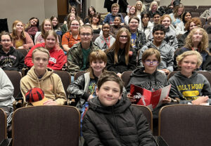 Shaw Middle School students in the audience.