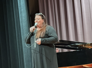 Kristina Ploeger-Hekmatpanah performed "Four" and Tom Shook accompanied on piano. 