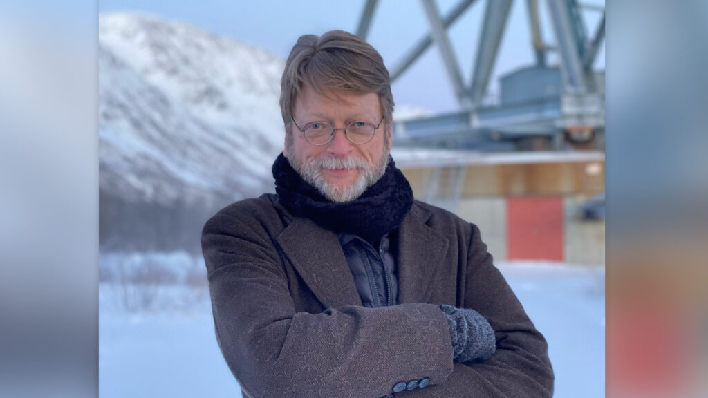 Dr. Douglas Vakoch in winter.