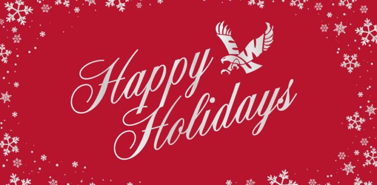 Happy Holidays Banner with an eagle.