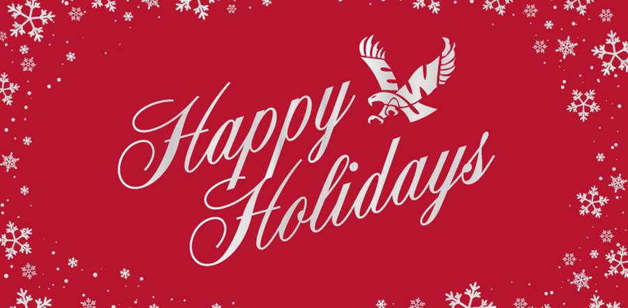 Happy Holidays Banner with an eagle.