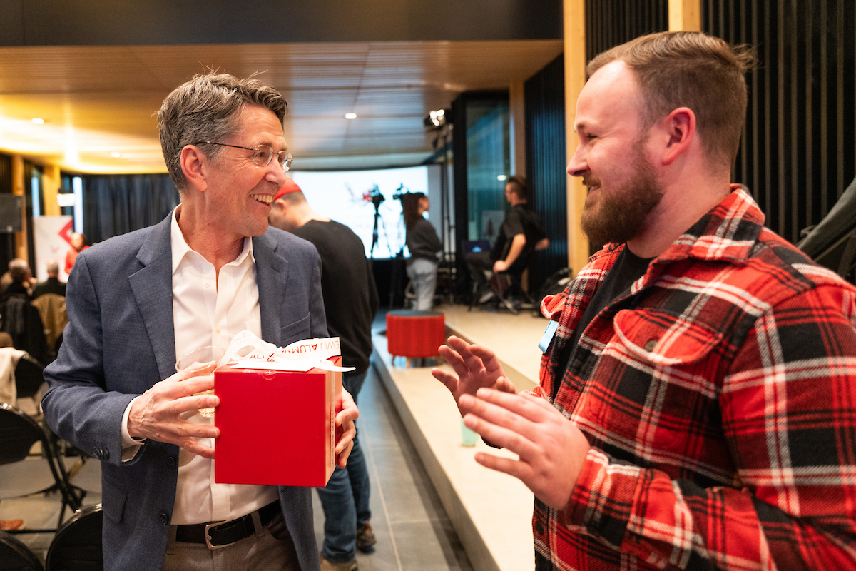 Jess Walter with Riley Baxter.