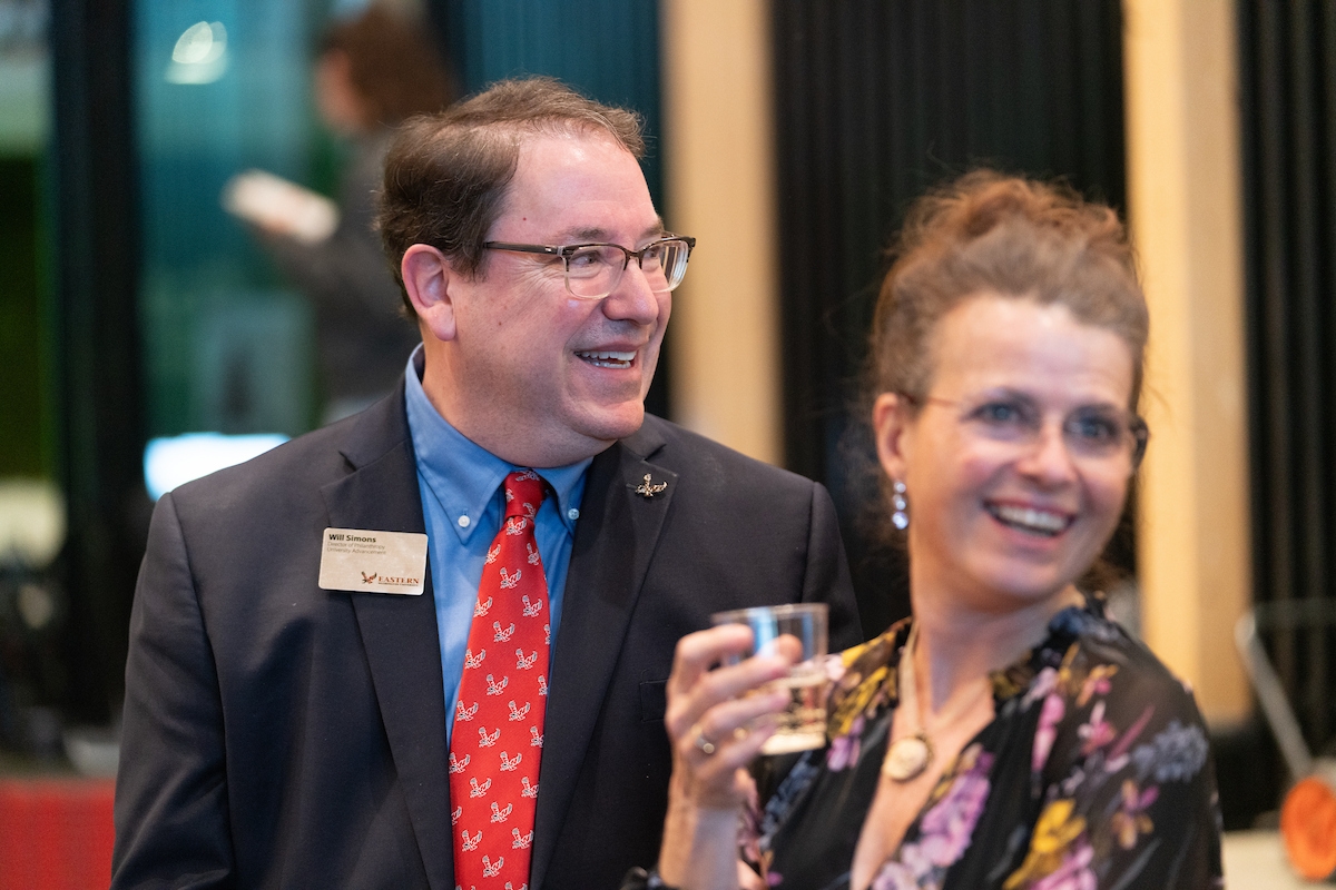 Philanthropy team member with Jess Walter's wife.