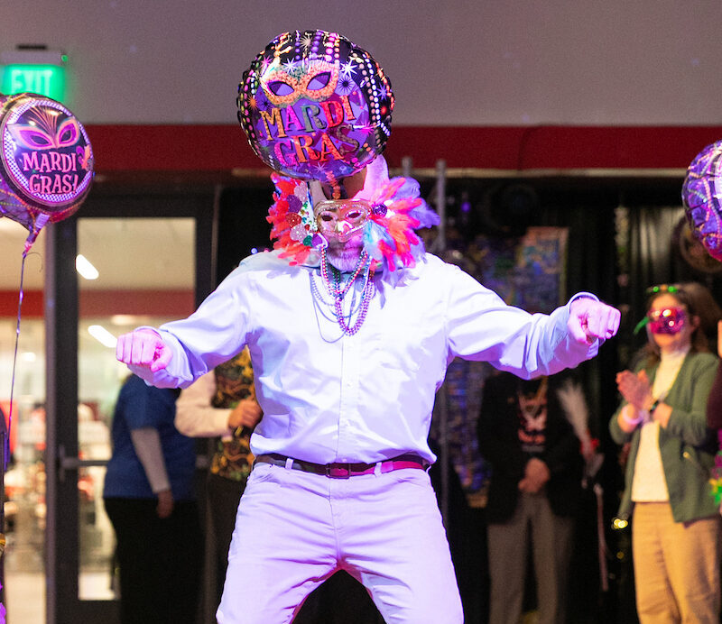 Linn Parish looking silly on the runway.