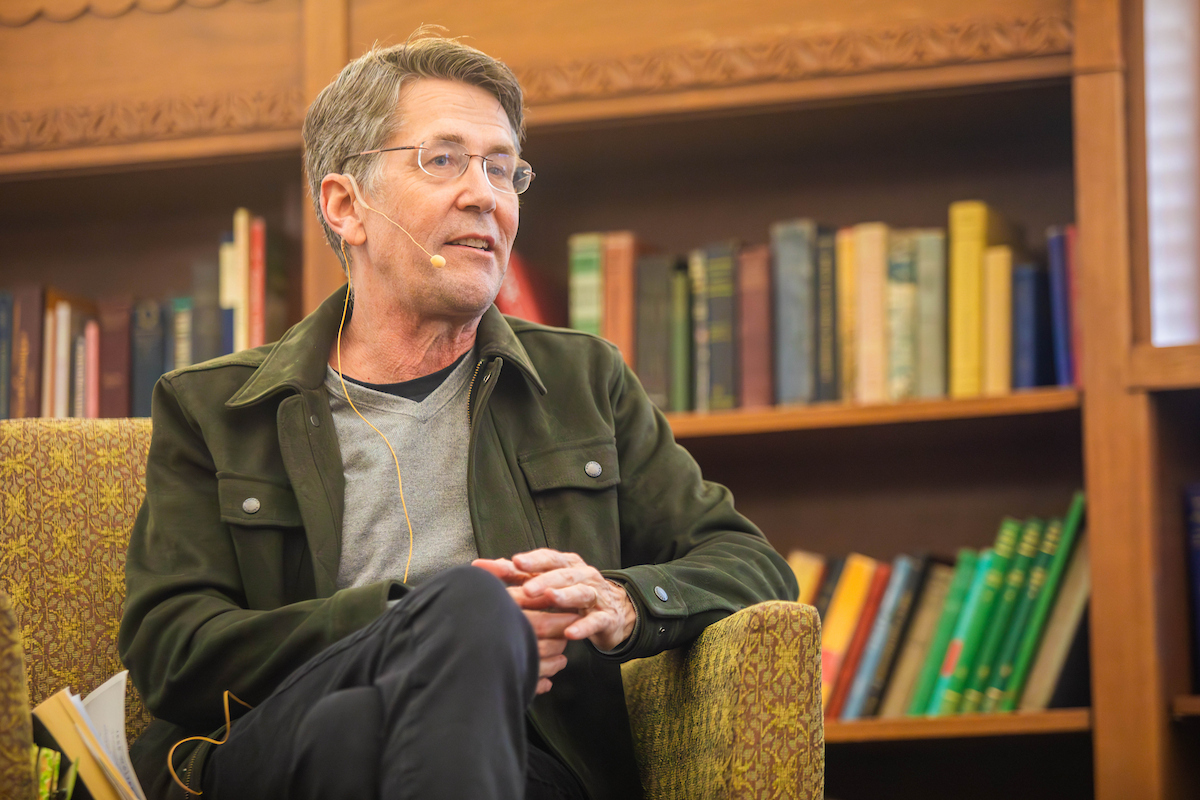 Jess Walter on stage.