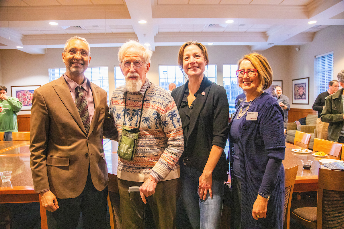 Provost Lorenzo Smith with Bill Youngs, Kaarin Appel and Jennifer Hicks.