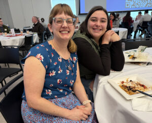 Janae Carrothers with a coworker