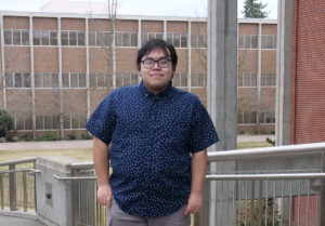Photo of Osvaldo outside of JFK Library.