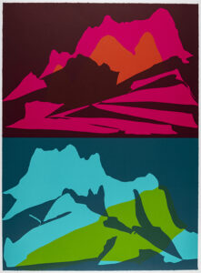 James Lavadour (American, Walla Walla, b. 1951). Summer, ed. 8/30, 2018-19. Six color lithograph on Somerset Satin White, 30 x 22 in. Published at Crow’s Shadow Institute of the Arts. Collaborating Master Printer: Judith Baumann. Jordan Schnitzer Museum of Art, University of Oregon: Purchased with funds from the William A. Haseltine Endowment for Pacific Northwest Art.