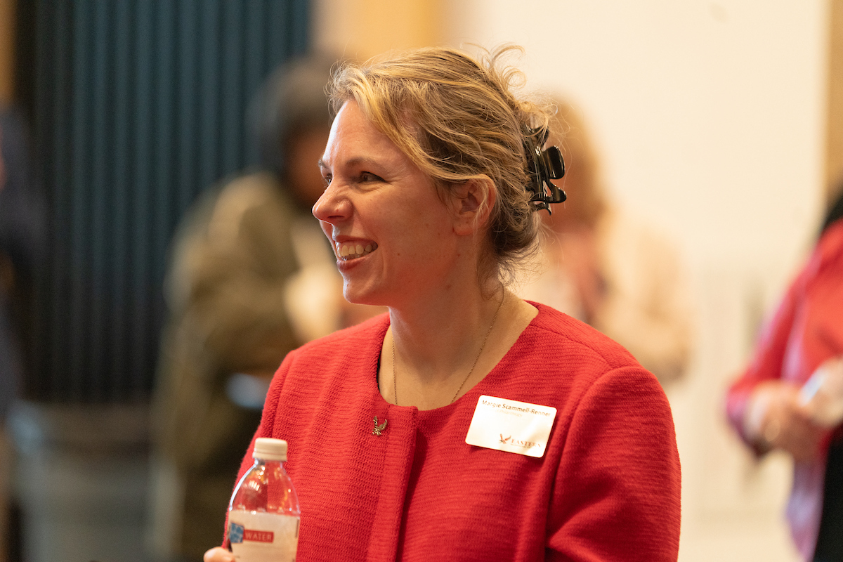 Margie Scrammell-Renner smiling.