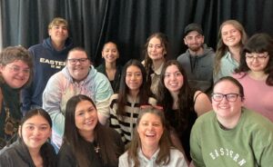 Group photo of 14 student employees